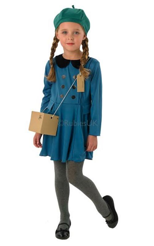 Girls Evacuee Fancy Dress Costume 1930's & 1940's Costumes Mega Fancy Dress